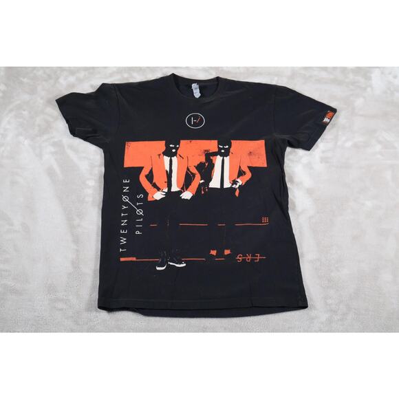 Twenty One Pilots Shirt Mens Small Black Emotional Roadshow Tour 2016 Band Tee - Picture 1 of 9